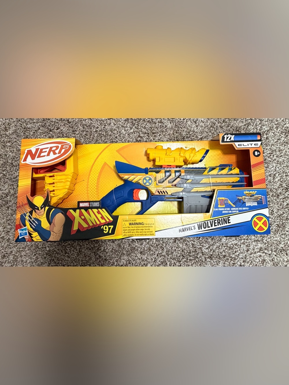 Nerf Elite X-Men ’97 Marvel Wolverine Blaster NEW